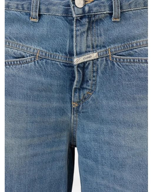 Closed Blue Wide-Leg Denim Jeans