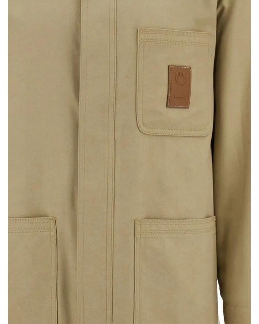 Ferragamo Natural Washed Five Pocket Trousers for men