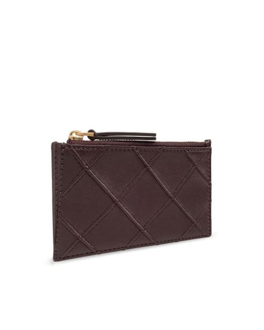 Tory Burch Purple Card Case Fleming