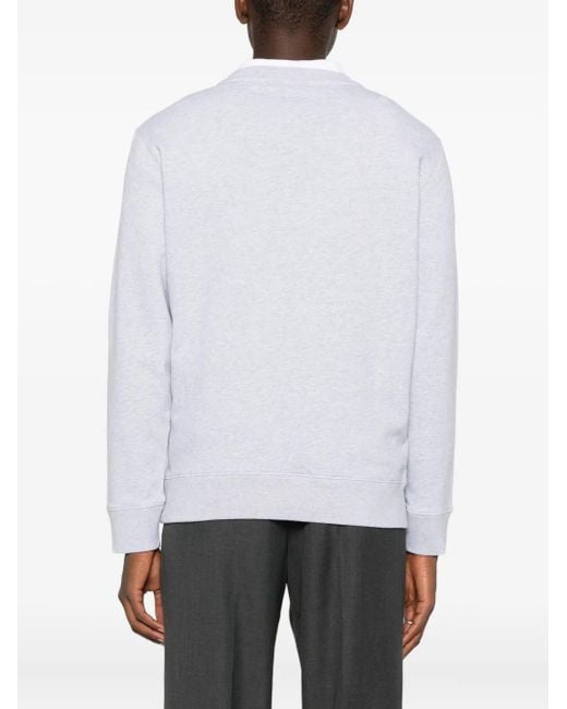 Sweat À Patch Logo Maison Kitsuné pour homme en coloris White
