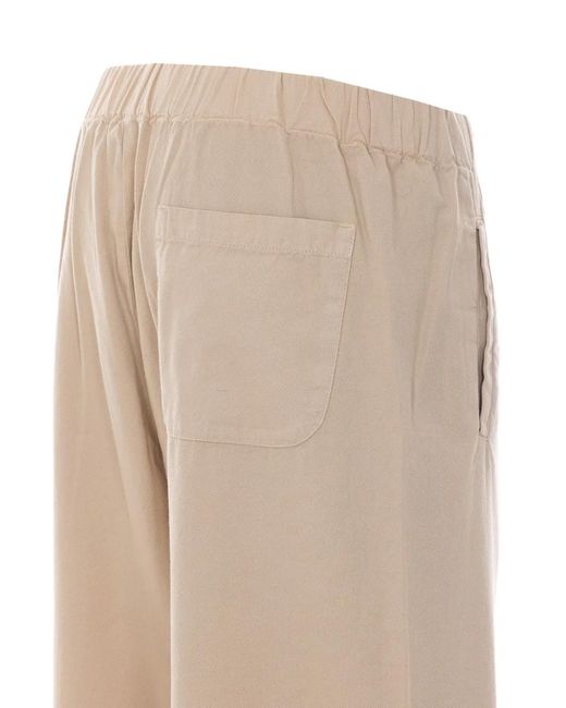 TRUE AVENUE Natural Elasticated-Waist Trousers
