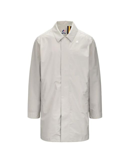 Veste Kenley À Patch Logo K-Way pour homme en coloris White