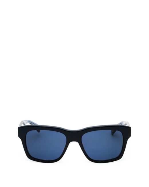 Ferragamo Eyewear Blue Rectangle-Frame Sunglasses for men