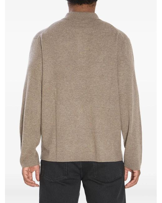 Lisa Yang Natural Emil Cashmere Polo Shirt for men