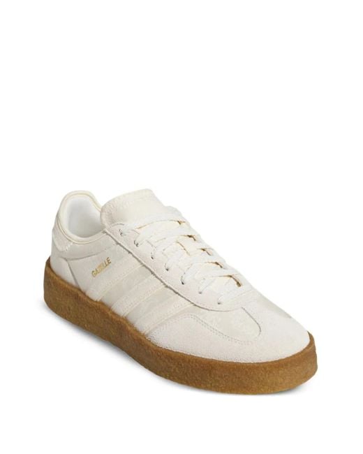Adidas White X Edison Chen Gazelle Clot Lace-Up Sneakers for men