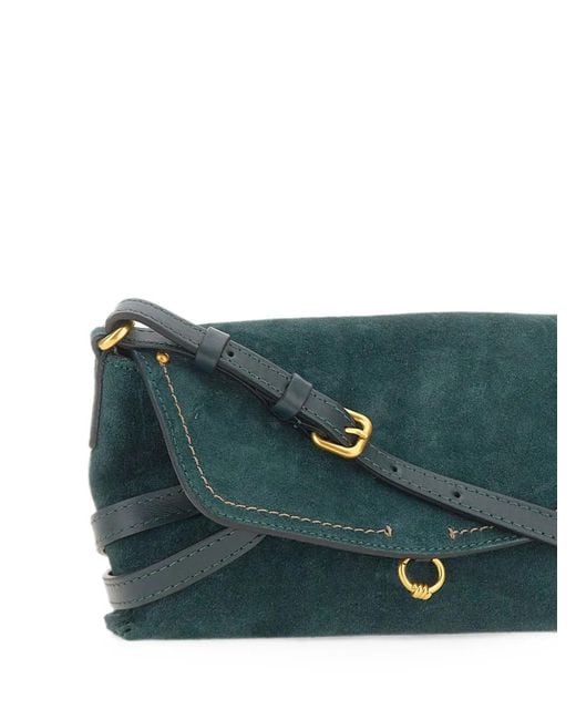 Gianni Chiarini Green Small Eugenia Leather Shoulder Bag