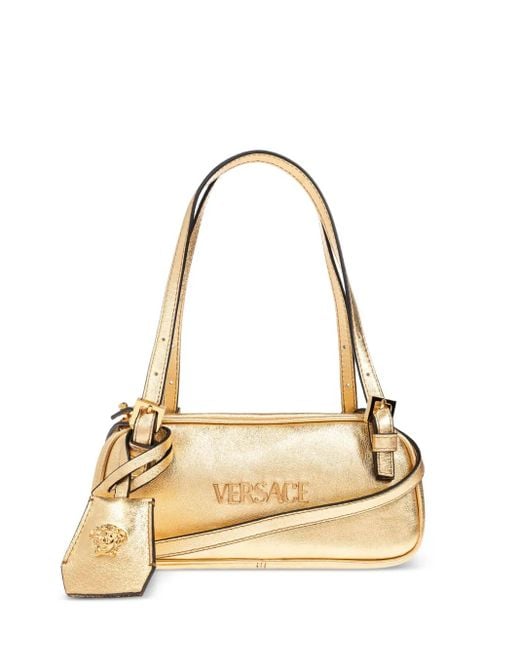 Versace Metallic Leather Shoulder Bag