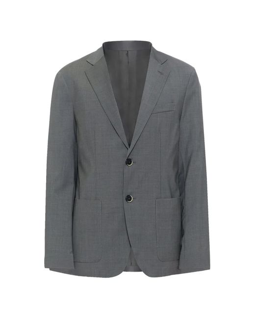Barena Gray Button Front-Pocket Blazer for men