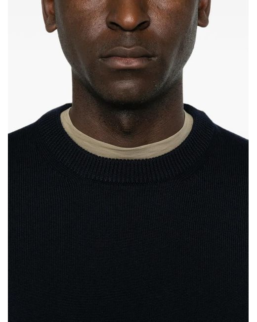 Fileria Black Crew-Neck Sweater for men
