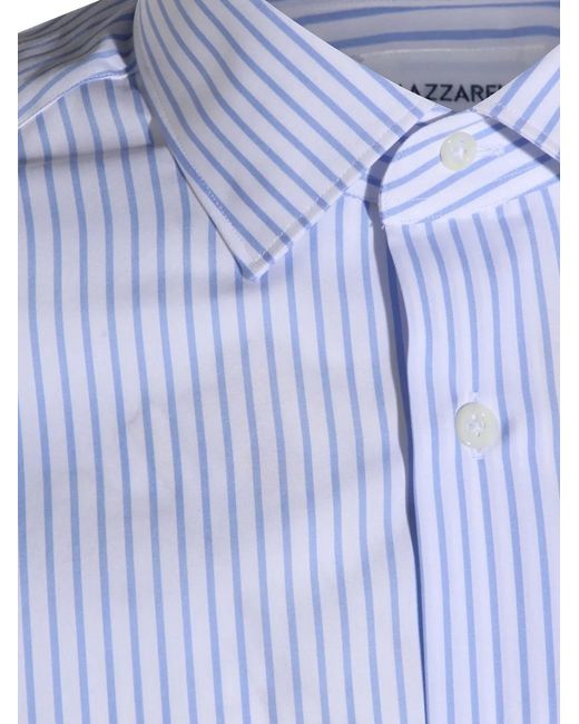 Mazzarelli Blue Chemise À Rayures for men