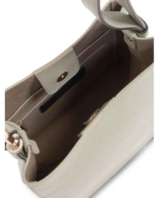 Furla Nuvola Kleine Leren Shopper in het Natural