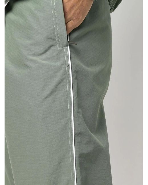Thom Browne Green Logo-Patch Track Pants for men