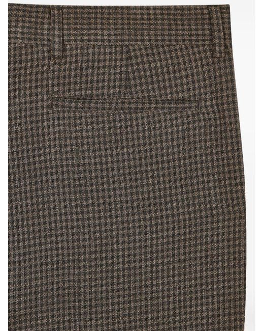 Paul Smith Gray Checked Tapered Trousers for men