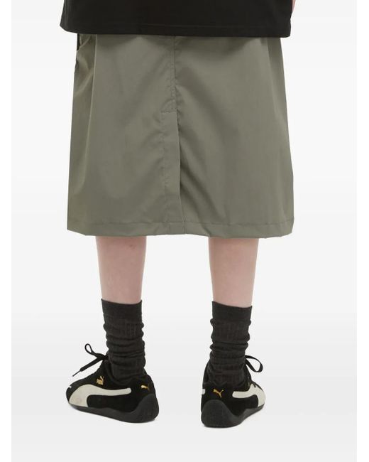 Musium Div. Gray Cargo-Pockets Midi Skirt
