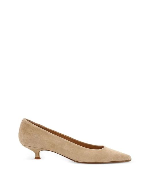 Aeyde Natural Pointed-Toe Pumps