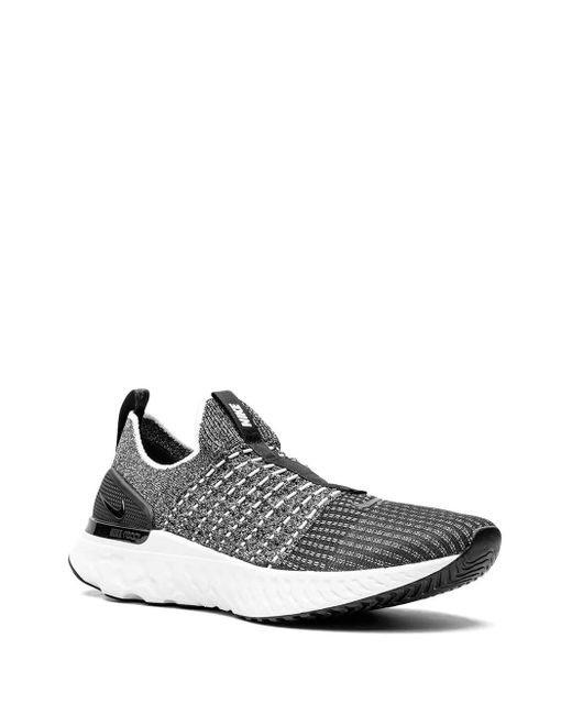 Nike White React Phantom Run Flyknit Sneakers