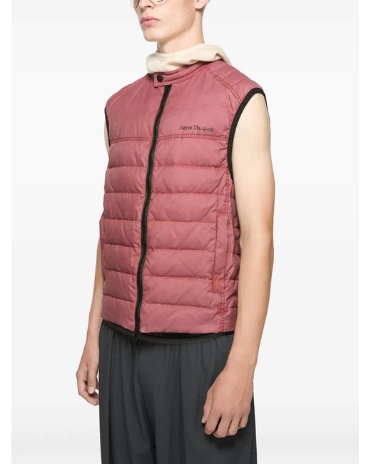 Chaleco Con Logo Acne de hombre de color Red