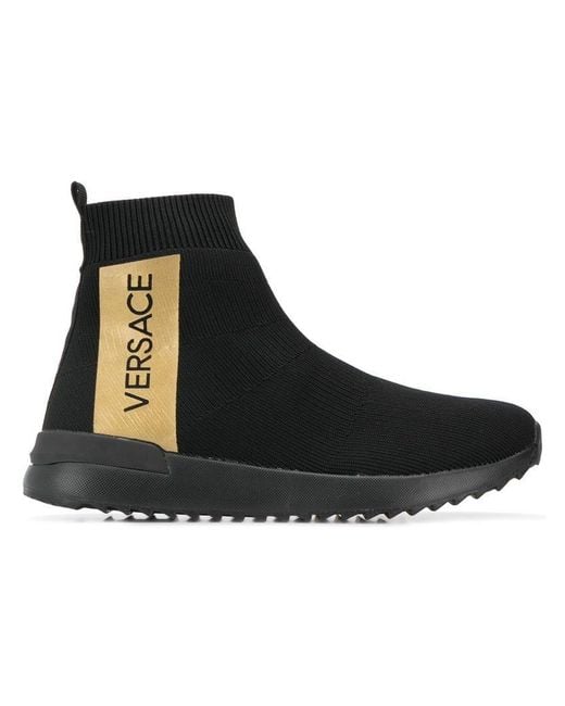 Versace Jeans Black Sock Sneakers