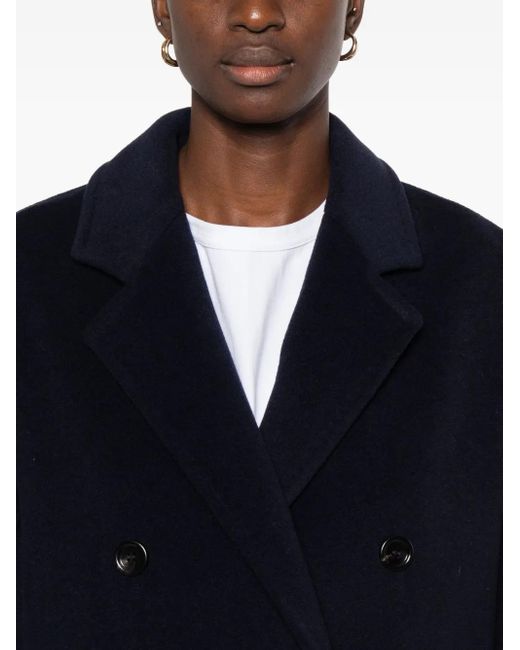 Max Mara Black Double-Breasted Coat