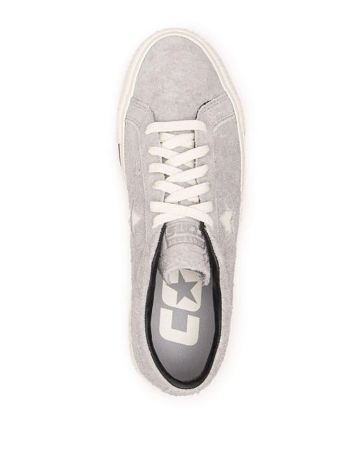 Converse White One Star Suede Sneakers for men