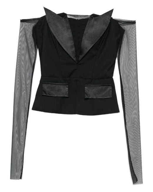 Vestiaire d'un Oiseau Libre Black Smoking-Corsage