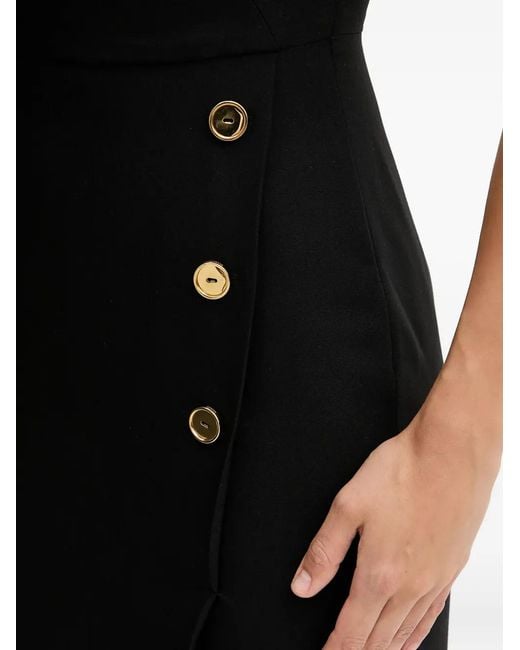 Guess Black Logo-Detail Trousers