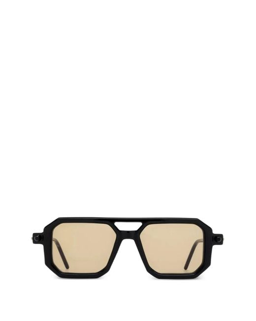 Kuboraum Black Geometric-Frame Glasses