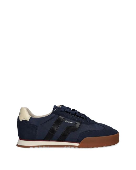 Gant Blue Baskets Baylle À Détails Rayés for men