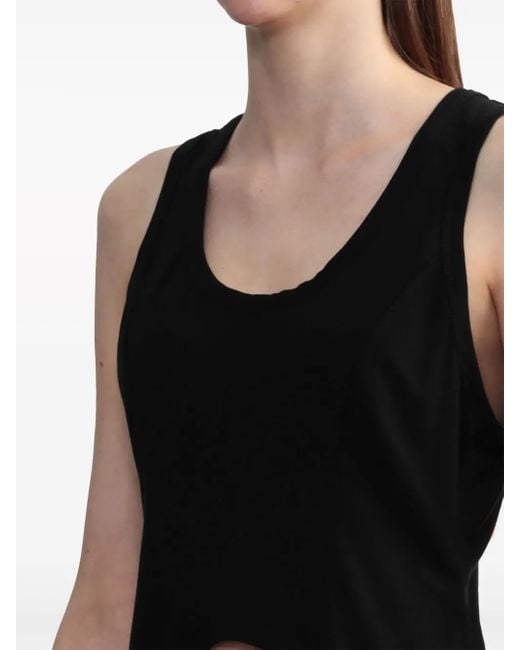 Simone Rocha Black Bow Tail Easy Tank Top
