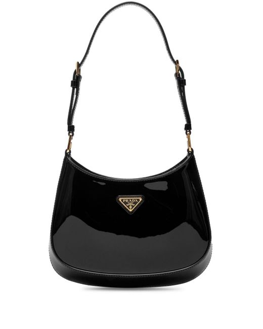 Prada Cleo Leather Shoulder Bag in Black Lyst