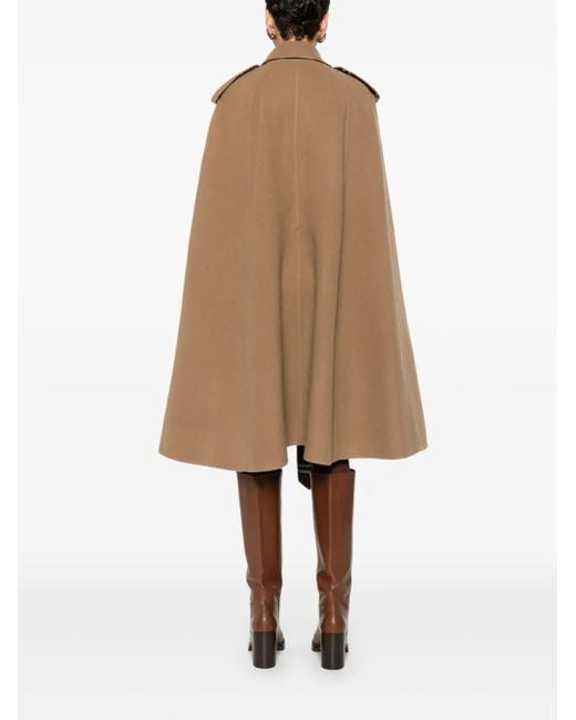 Burberry Brown Wool Cape