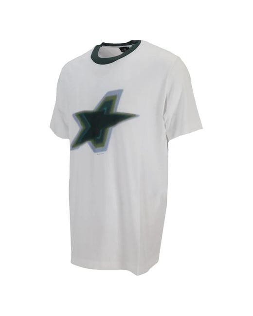 Paul Smith Gray Star Print T-Shirt for men