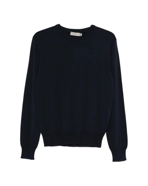 Canali Blue Crew-Neck Sweater for men