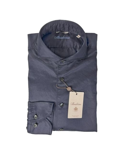 Stenstroms Blue Twill-Weave Shirt for men