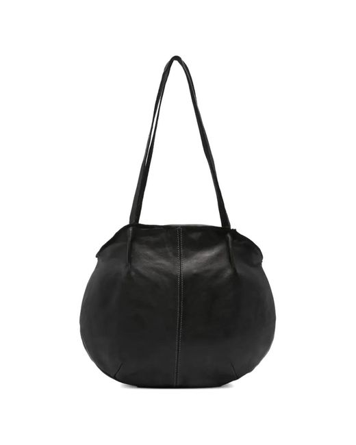 SOMMET Black Onda Oval-Frame Shoulder Bag