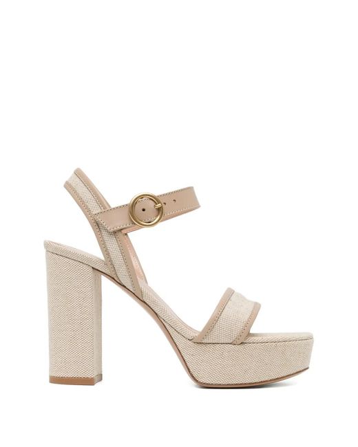 Gianvito Rossi White 105Mm Milos Sandals