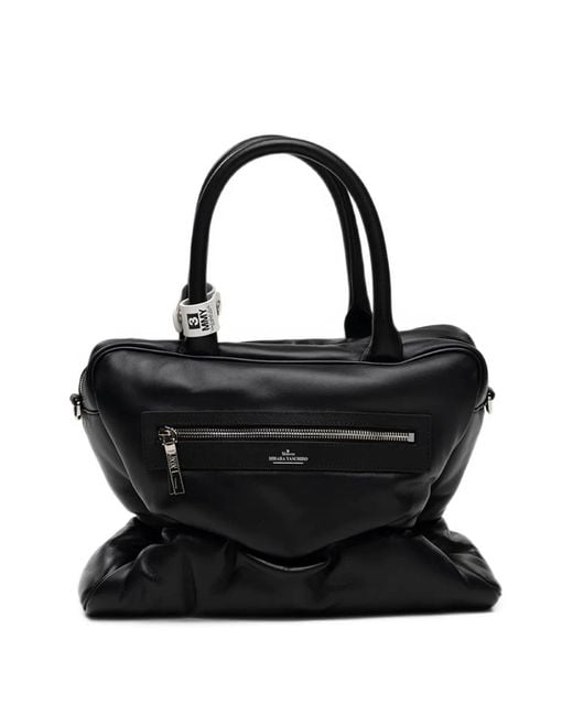 Maison Mihara Yasuhiro Black "Pucker" Puffer Square Bag