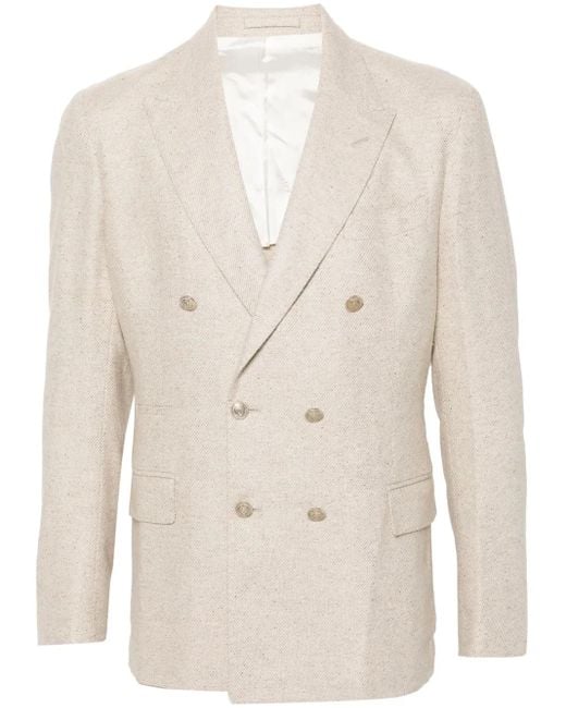 Eleventy Natural Mélange-Effect Blazer for men