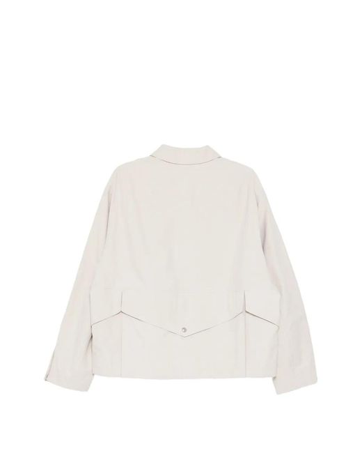 CROQUIS White Collared Jacket for men