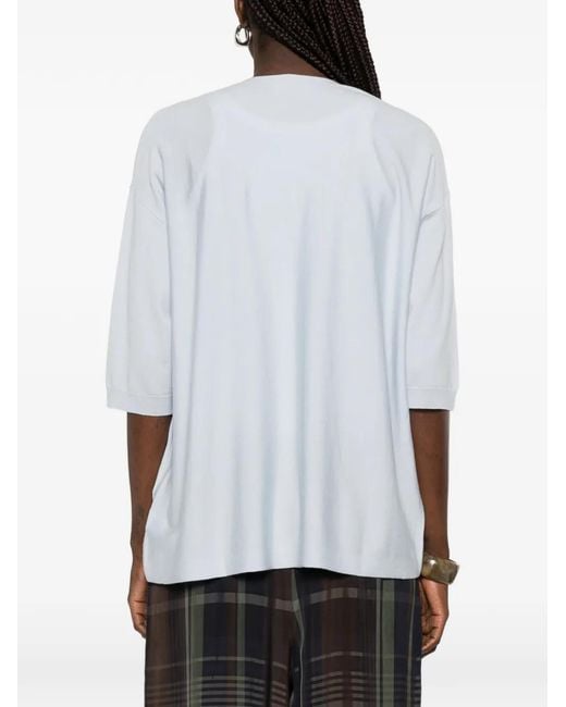 Hemisphere Gray Button V-Neck Cardigan