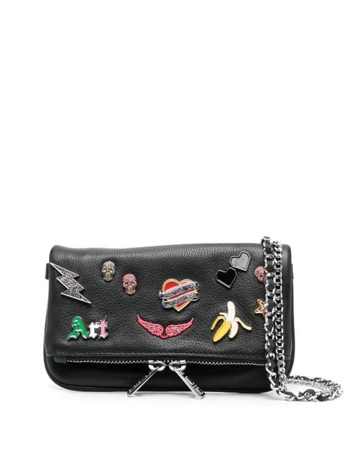 Zadig & Voltaire Nano Rock Shoulder Bag in Black Lyst