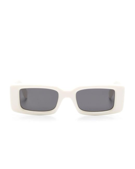 Off-White c/o Virgil Abloh Gray Arthur Rectangle-frame Sunglasses