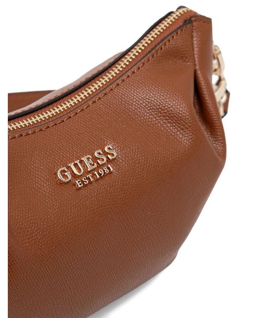 Guess Brown Amorette Shoulder Bag