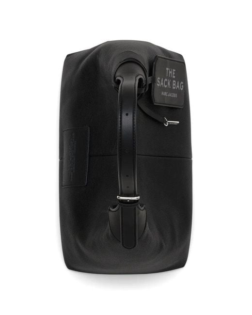 Marc Jacobs Black The Sack Bag Belted Leather Shoulder Bag