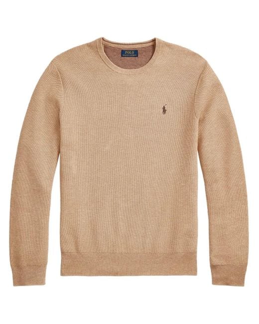 Polo Ralph Lauren Natural Polo Pony-Embroidered Jumper for men