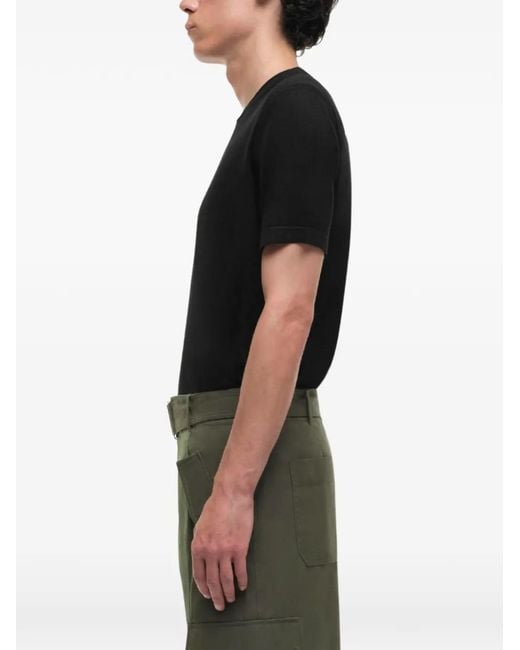 Jonathan Simkhai Black Round-Neck T-Shirt for men