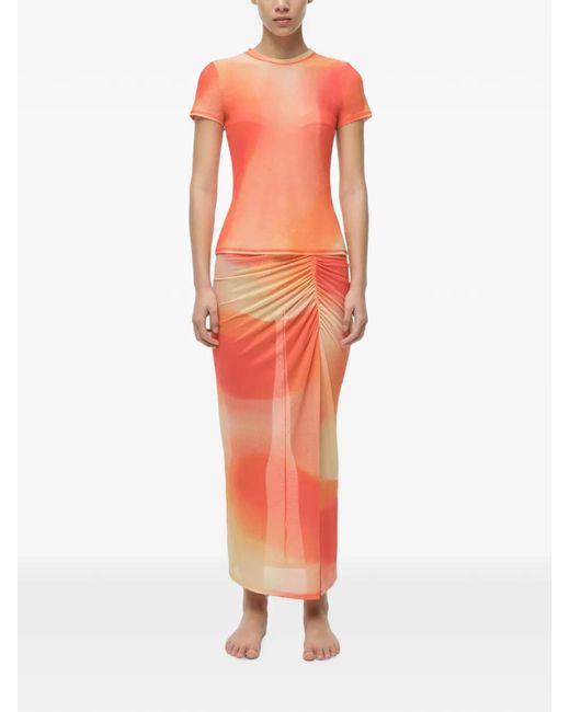 Jonathan Simkhai Pink Murry Mesh Top