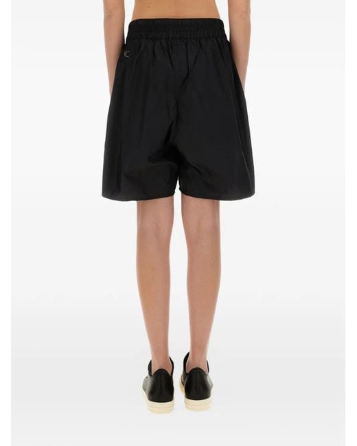 Rick Owens X Champion Black Logo Drawstring Shorts