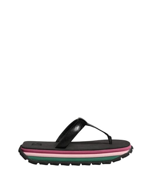 Dolce & Gabbana Black Chunky-Sole Flip Flops