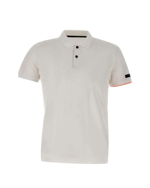 Rrd White Macro Piqué Polo Shirt for men